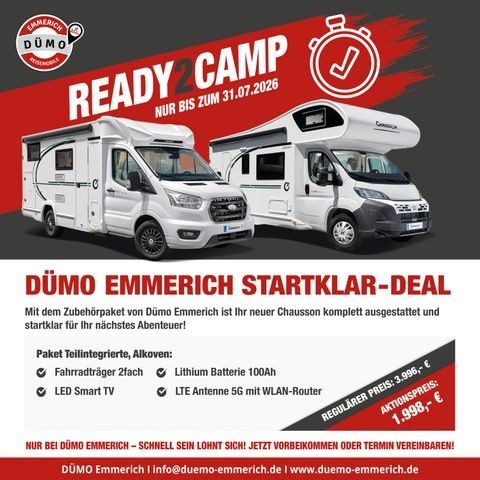 CHAUSSON C727, Alkoven,Markise,Solar,Radio,Rückfahrk.
